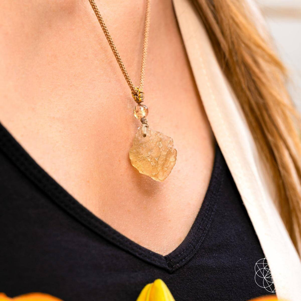 The Destiny Relic – Libyan Desert Glass Pendant | Necklace | Wiccan Center
