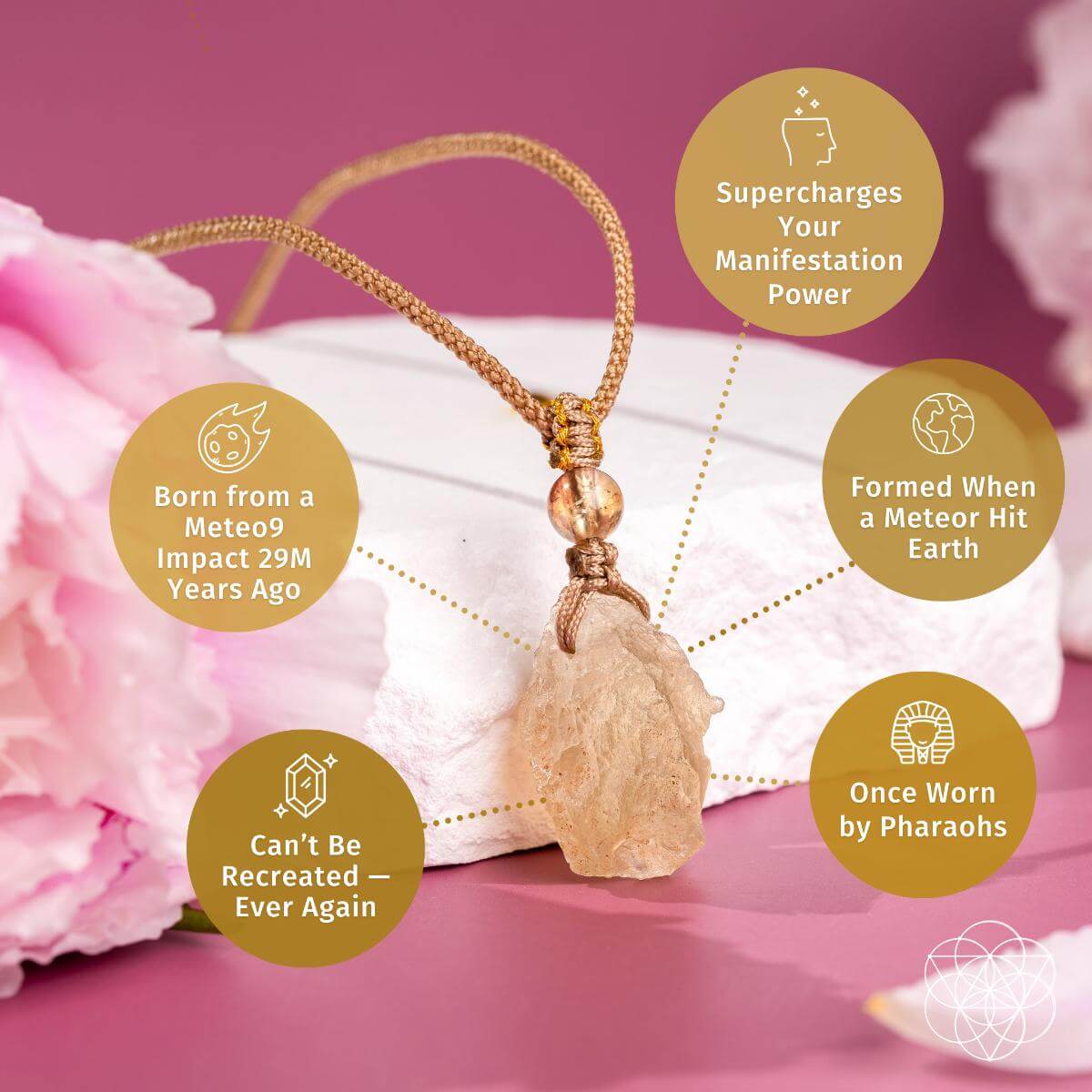 The Destiny Relic – Libyan Desert Glass Pendant | Necklace | Wiccan Center