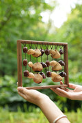 "The Fruit Bell Harp" - Vertical Seed Sound Sculpture & Zen Lyre | Seed Ornaments | Wiccan Center