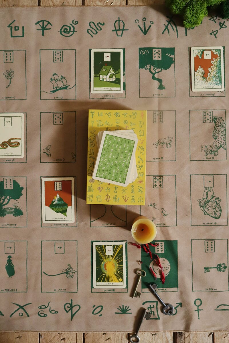 The Houses of Lenormand Cloth | Altar Cloth | Wiccan Center