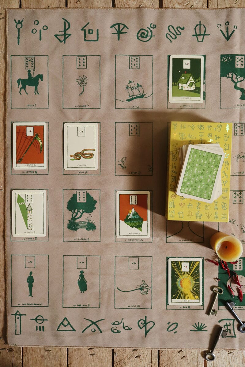 The Houses of Lenormand Cloth | Altar Cloth | Wiccan Center