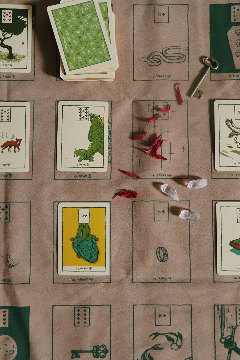 The Houses of Lenormand Cloth | Altar Cloth | Wiccan Center