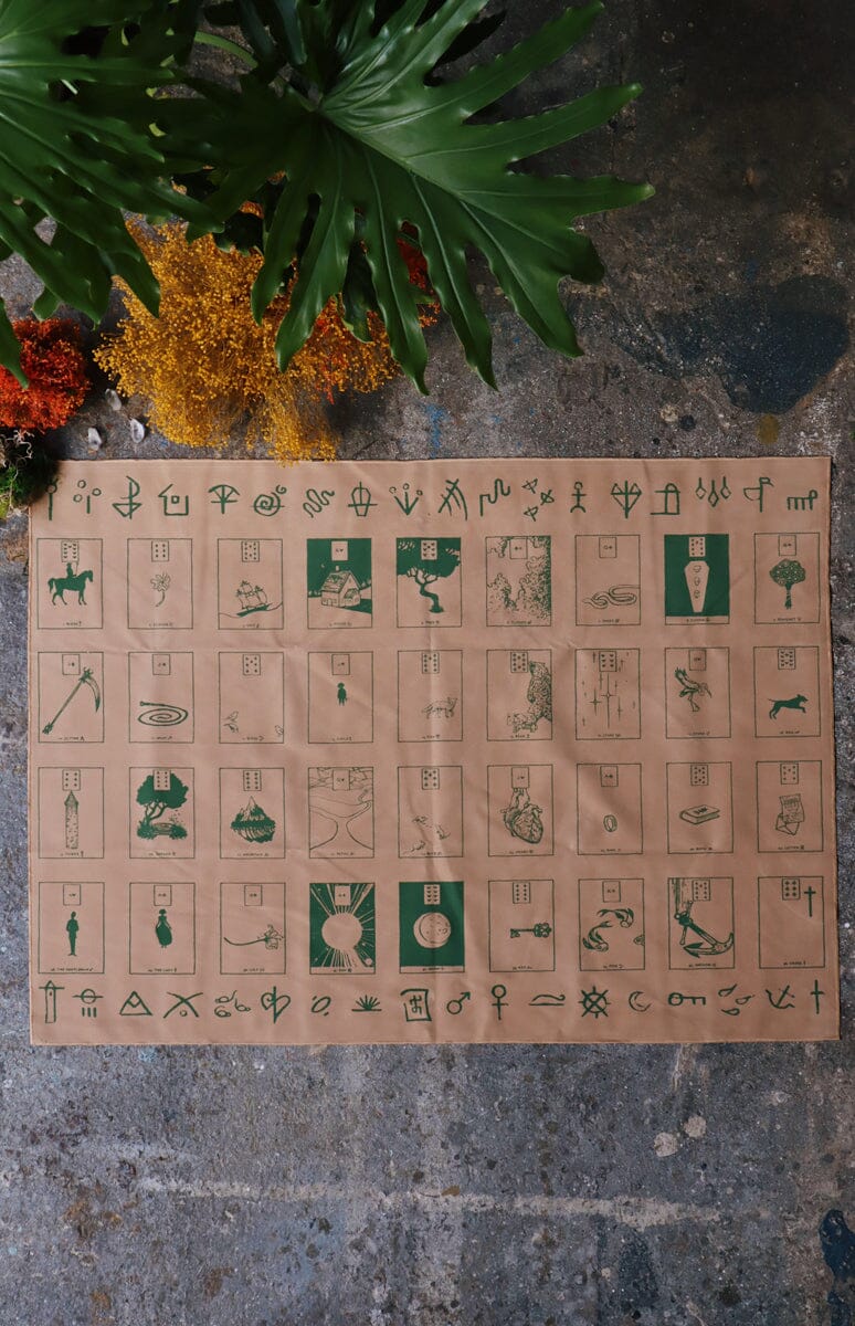 The Houses of Lenormand Cloth | Altar Cloth | Wiccan Center