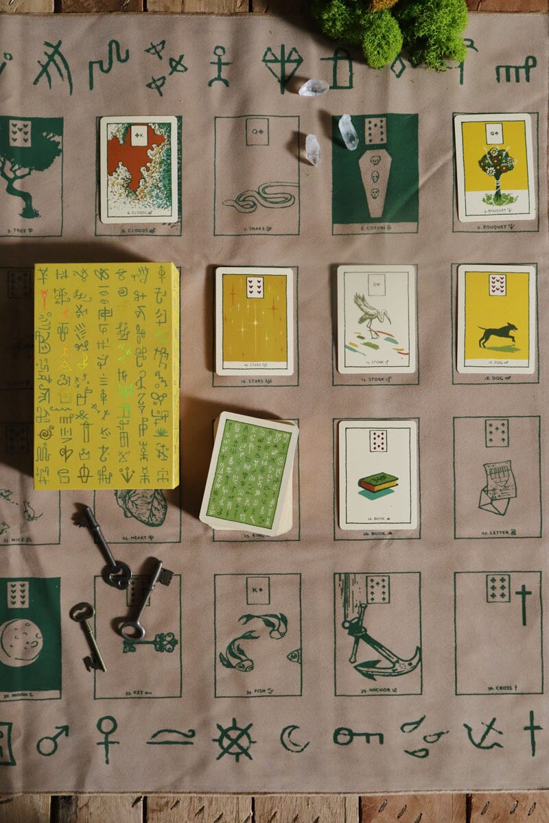 The Houses of Lenormand Cloth | Altar Cloth | Wiccan Center