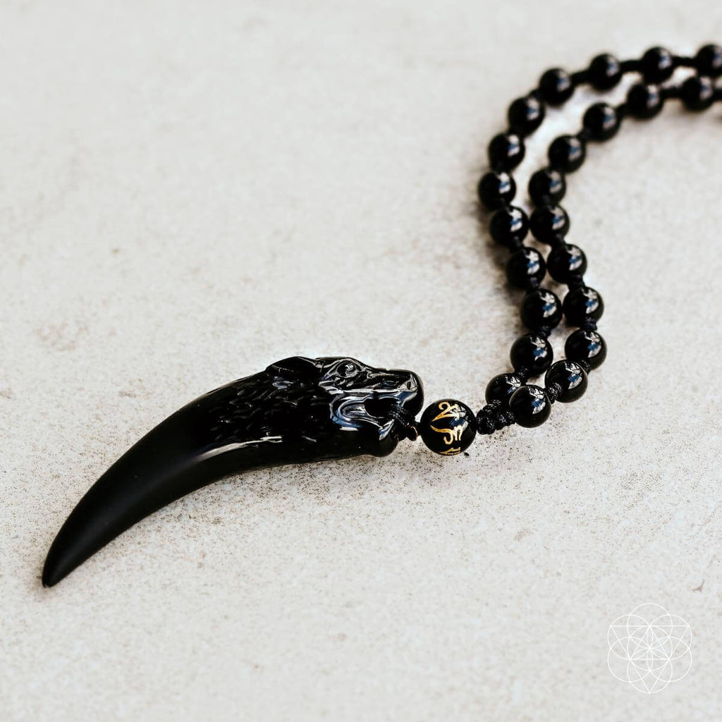 The Obsidian Wolf Pendant | Pendant Necklaces | Wiccan Center