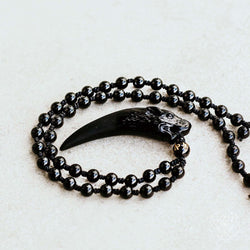 The Obsidian Wolf Pendant | Pendant Necklaces | Wiccan Center