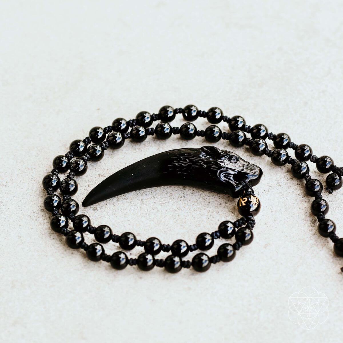 The Obsidian Wolf Pendant | Pendant Necklaces | Wiccan Center