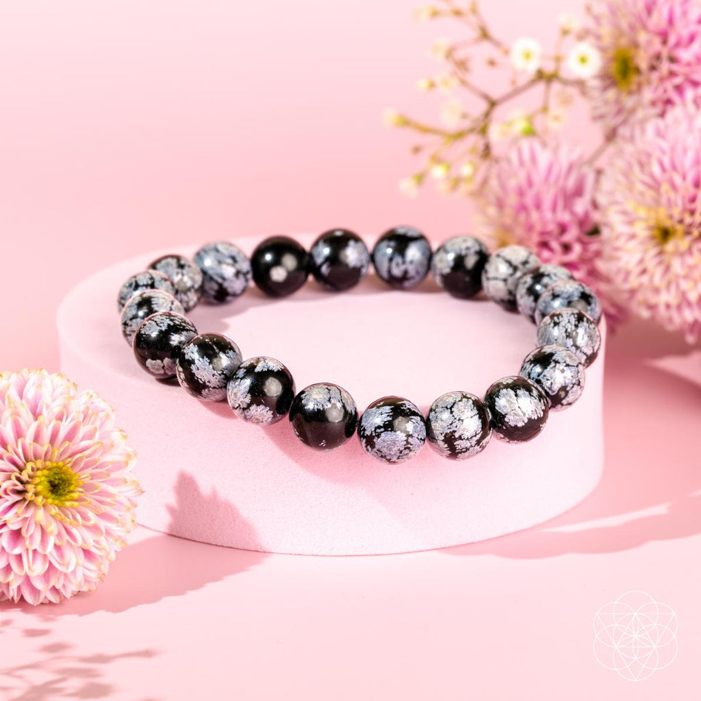 The Pattern Breaker – Snowflake Obsidian Bracelet | Bracelet | Wiccan Center