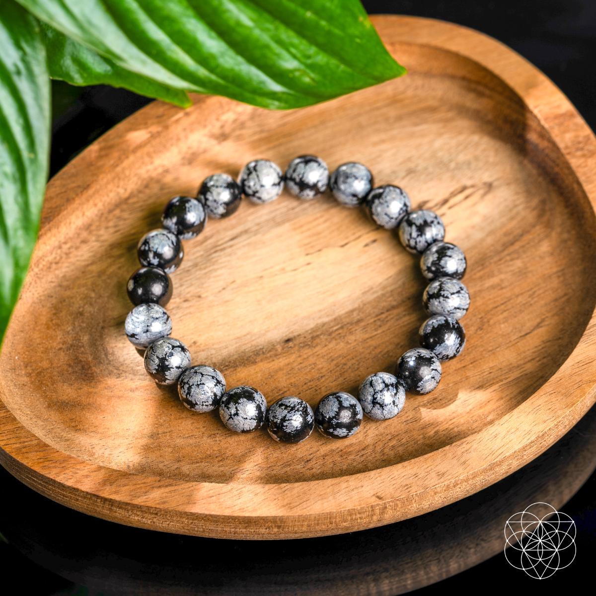 The Pattern Breaker – Snowflake Obsidian Bracelet | Bracelet | Wiccan Center