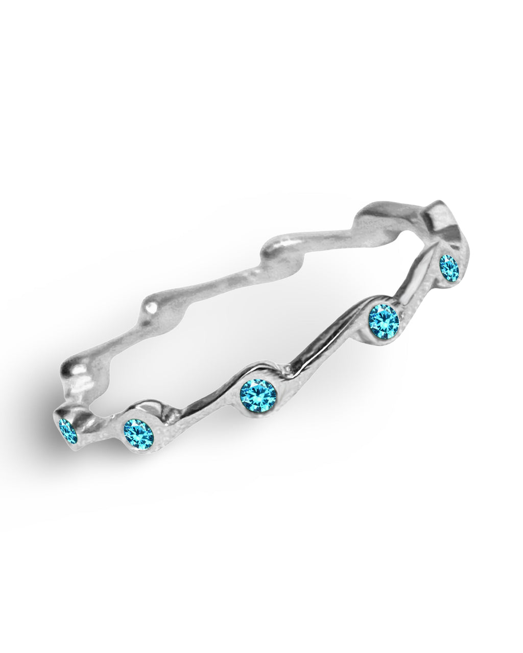 Aquamarine Birthstone Stacker Ring | Rings | Wiccan Center