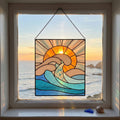 Ocean Wave Stained Glass Pattern and PNG | Crafting Patterns & Molds | Wiccan Center