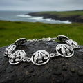 Ailsh Scottish Thistle Bracelet in Sterling Silver