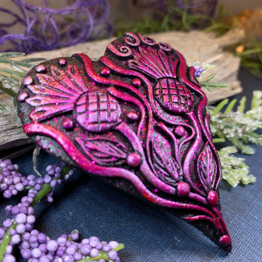 Double Thistle Love Brooch - Handmade in Scotland | Brooch | Wiccan Center
