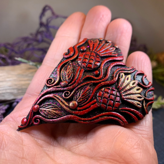 Double Thistle Love Brooch - Handmade in Scotland | Brooch | Wiccan Center