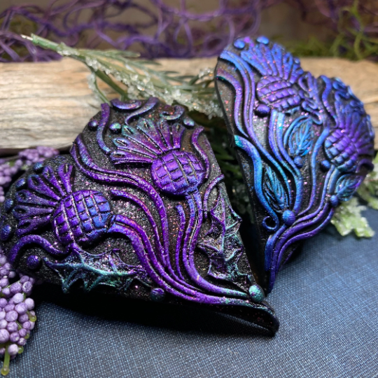 Double Thistle Love Brooch - Handmade in Scotland | Brooch | Wiccan Center