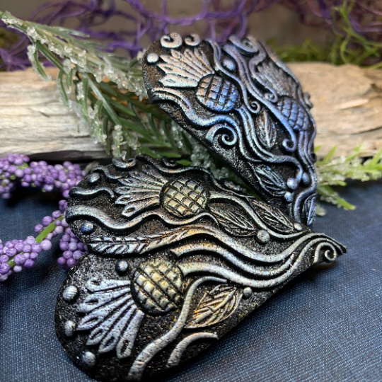 Double Thistle Love Brooch - Handmade in Scotland | Brooch | Wiccan Center