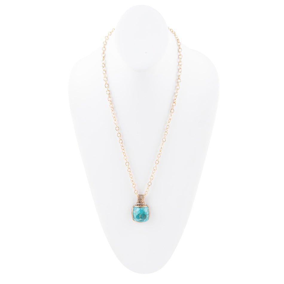 Three Turquoise Stone Necklace | Necklaces | Wiccan Center
