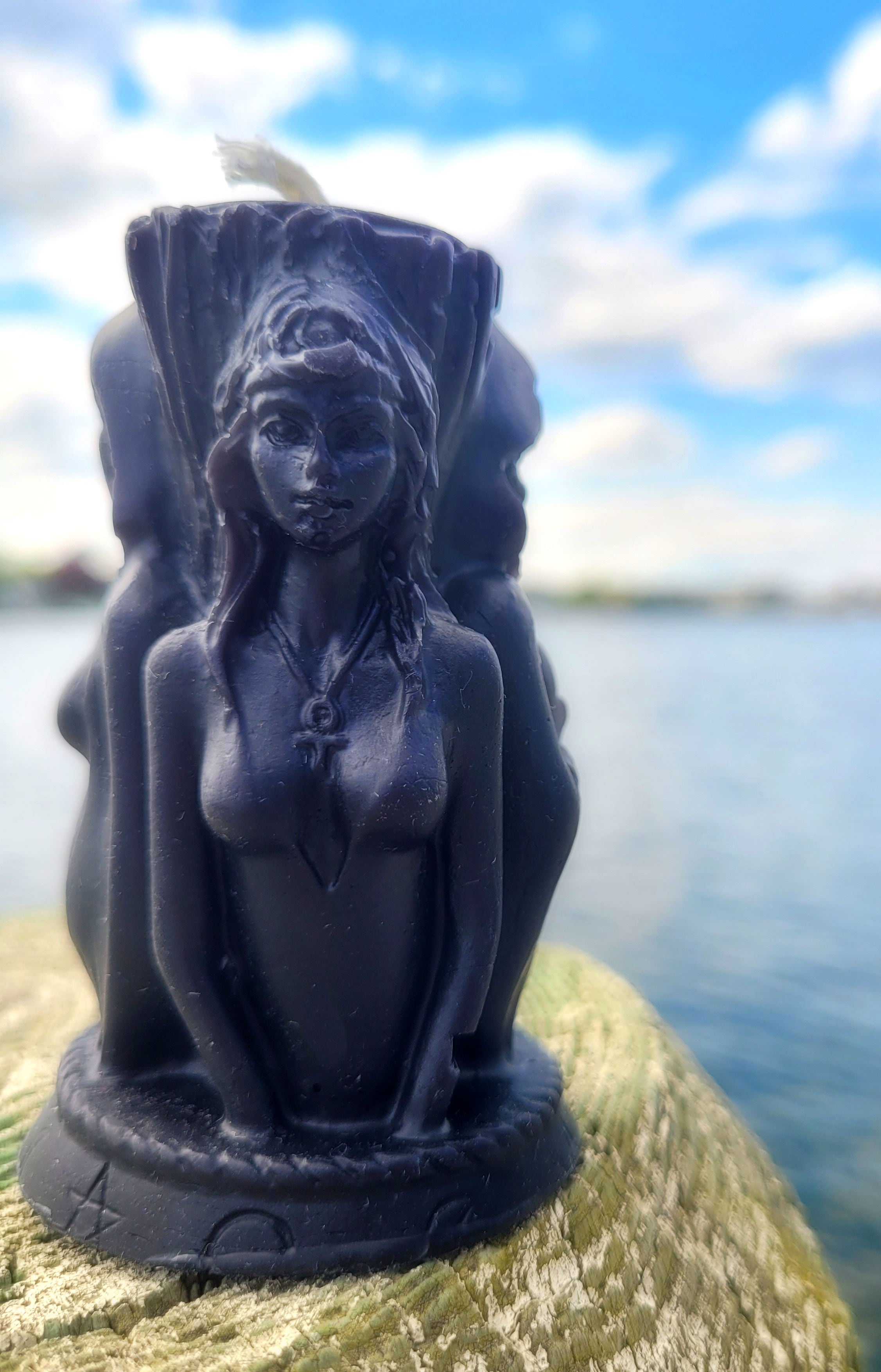 The Triple Goddess Candle, The Maiden, The Mother, the Crone Beeswax Candle | Candle | Wiccan Center