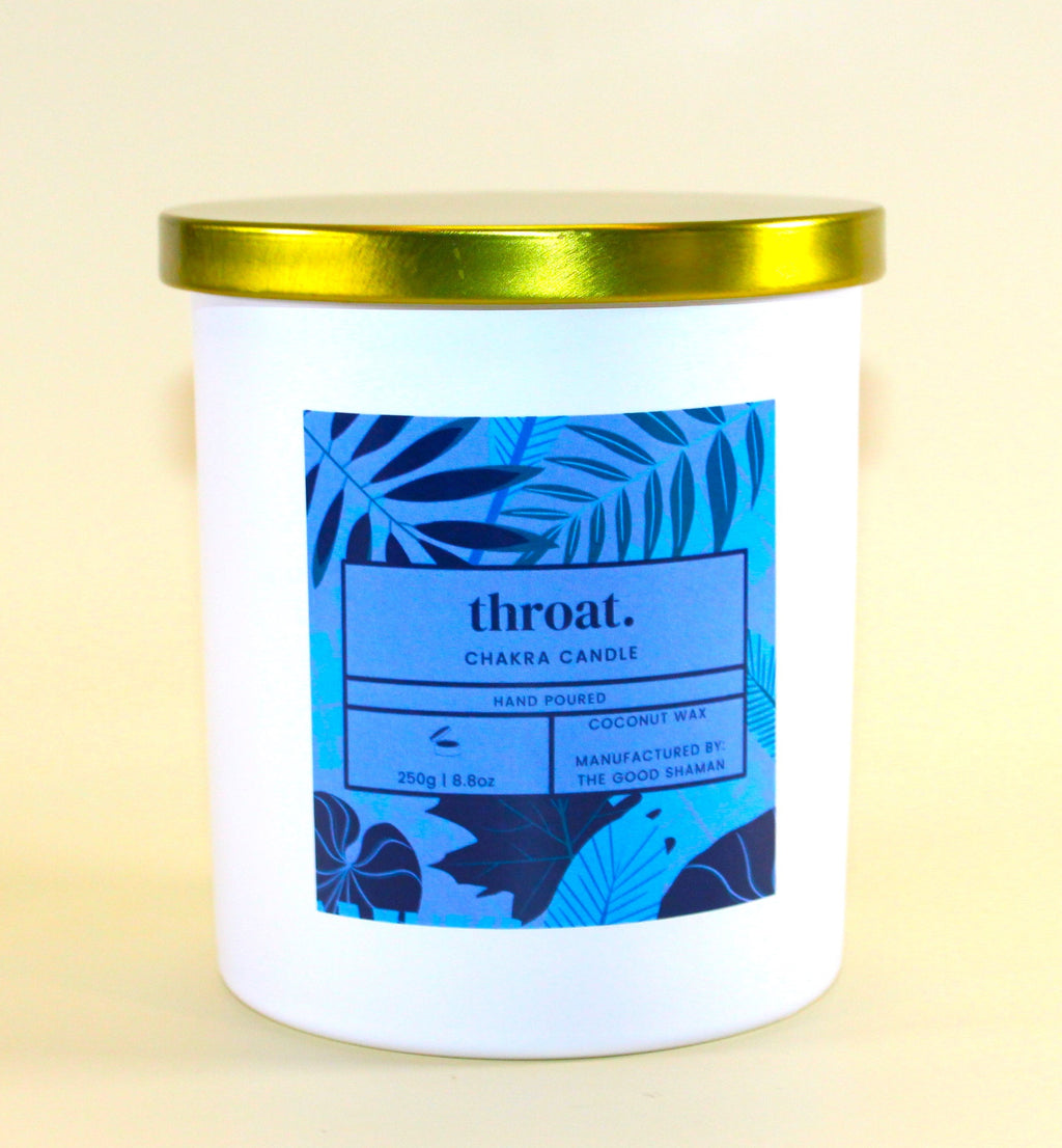 Throat Chakra Luxe Natural Coconut Wax Scented Candle | Candles | Wiccan Center