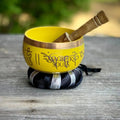 Tibetan Singing Bowl — Himalayan Sound Healing Bowl with Striker & Cushion | Meditation | Wiccan Center