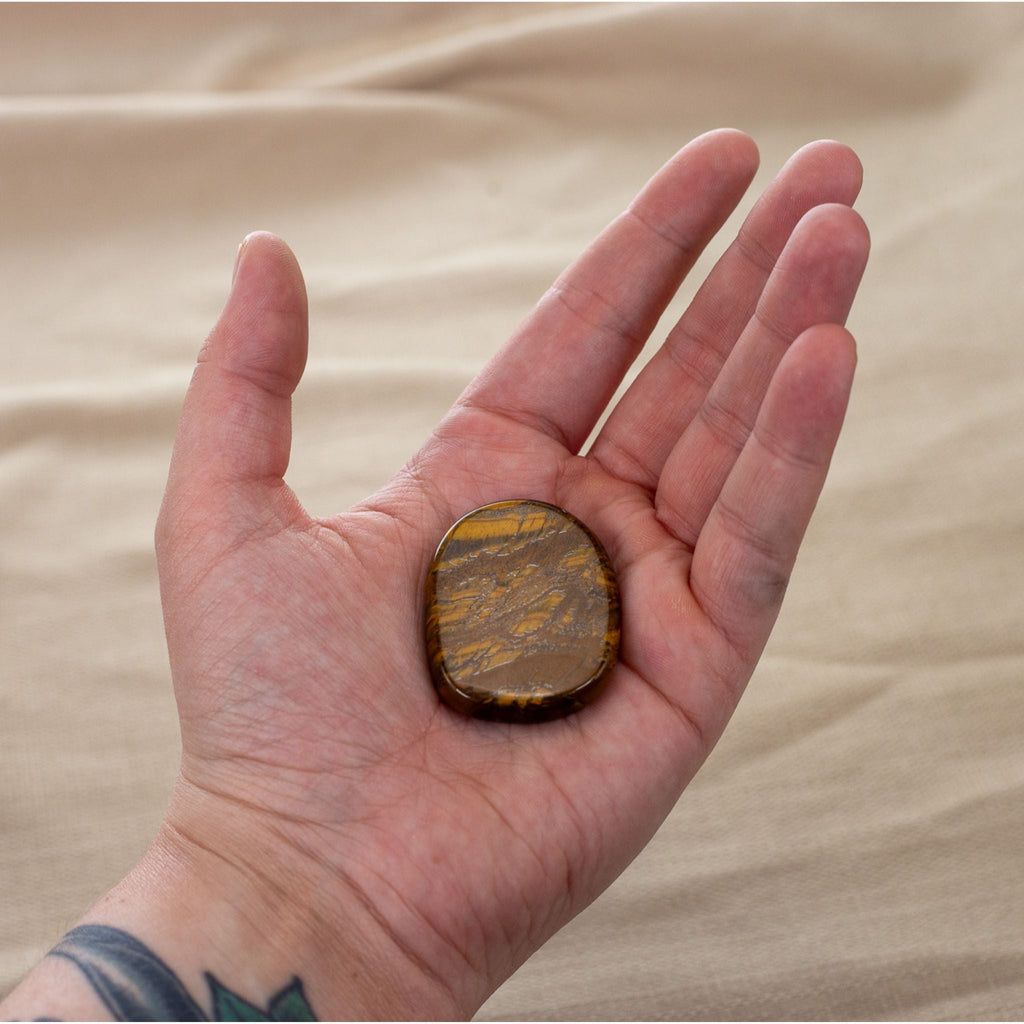 Tiger's Eye Palm Stone