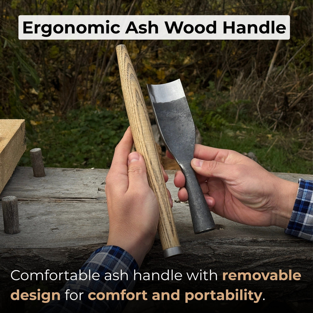 Timber Framing Rounded Chisel, 20 - 100 mm (0.8 - 3.9 inches) | Chisel | Wiccan Center