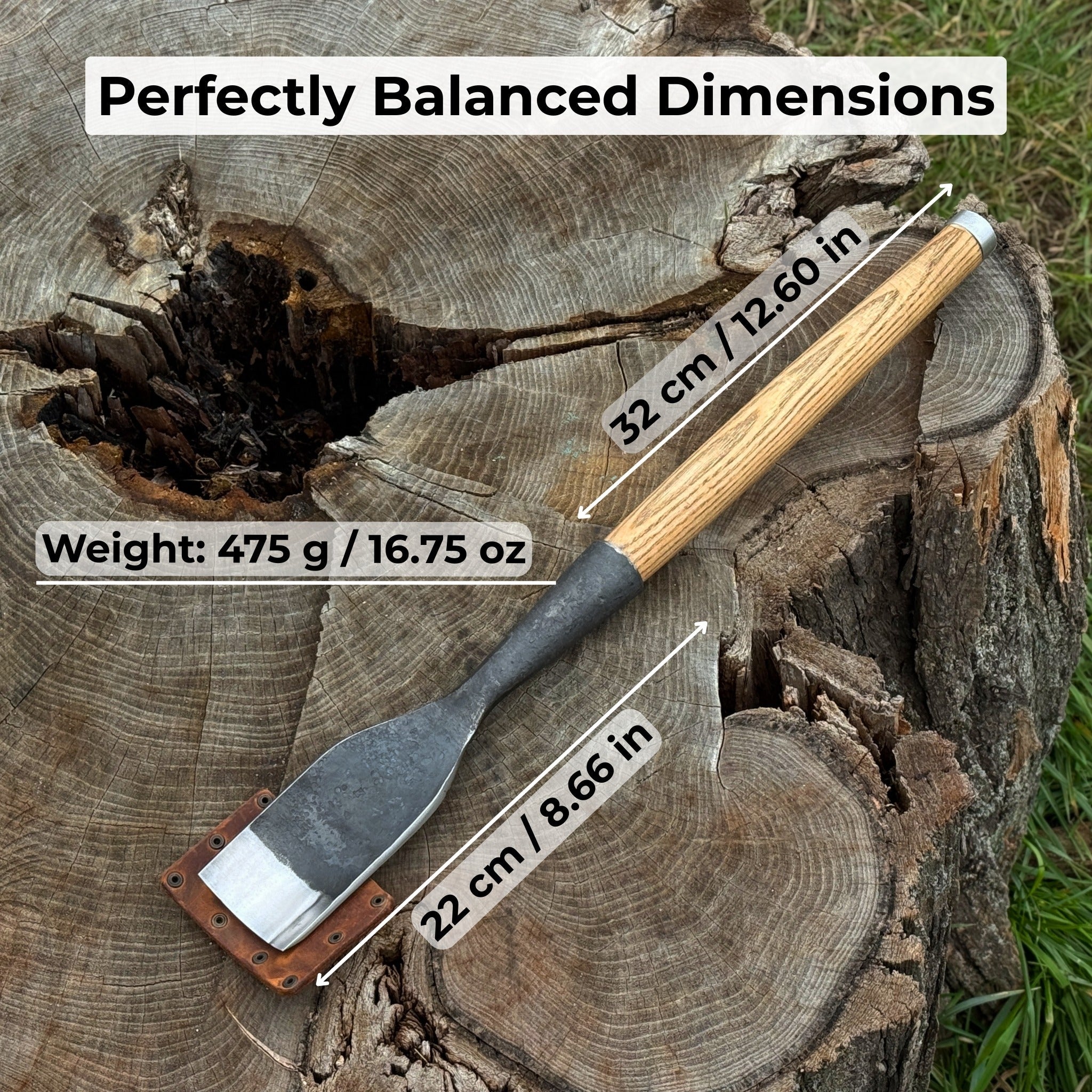 Timber Framing Rounded Chisel, 20 - 100 mm (0.8 - 3.9 inches) | Chisel | Wiccan Center