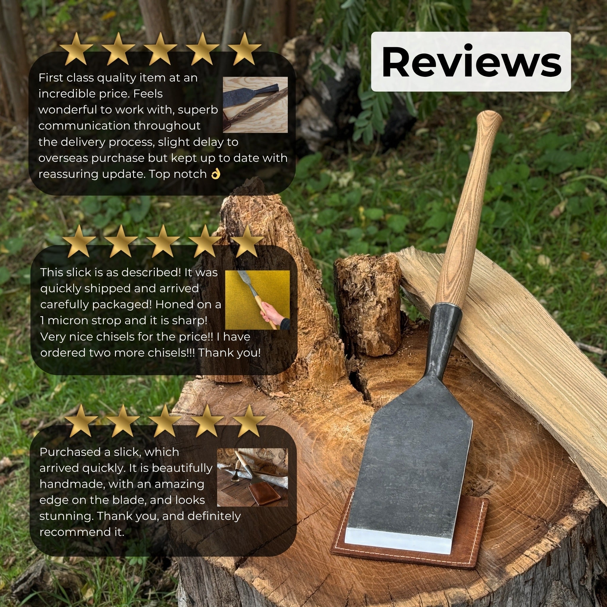 Timber Framing Sliсk Chisel, 20 - 100 mm (0.8 - 3.9 inches) | Chisel | Wiccan Center