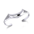 Crescent Moon Celtic Sterling Silver Cuff Bracelet TMD063