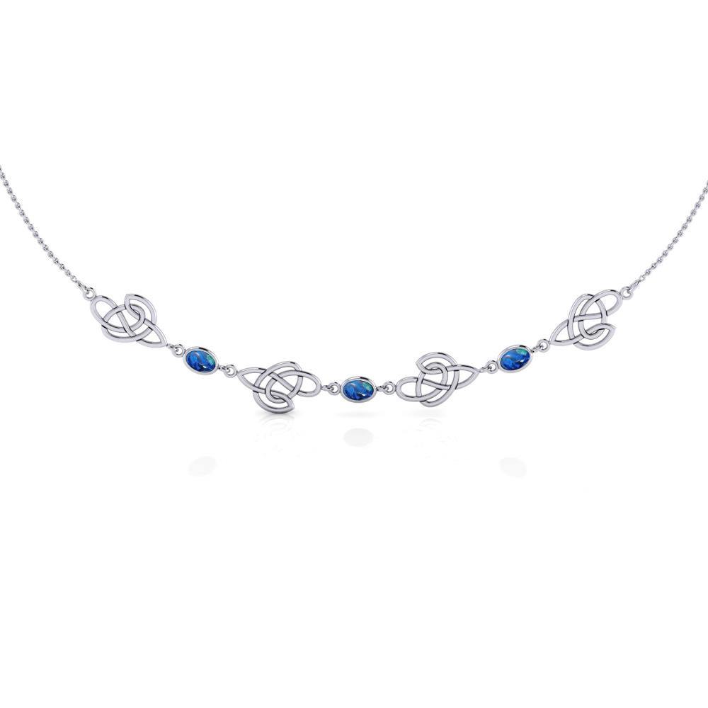 Celtic Knotwork Silver Necklace TN016