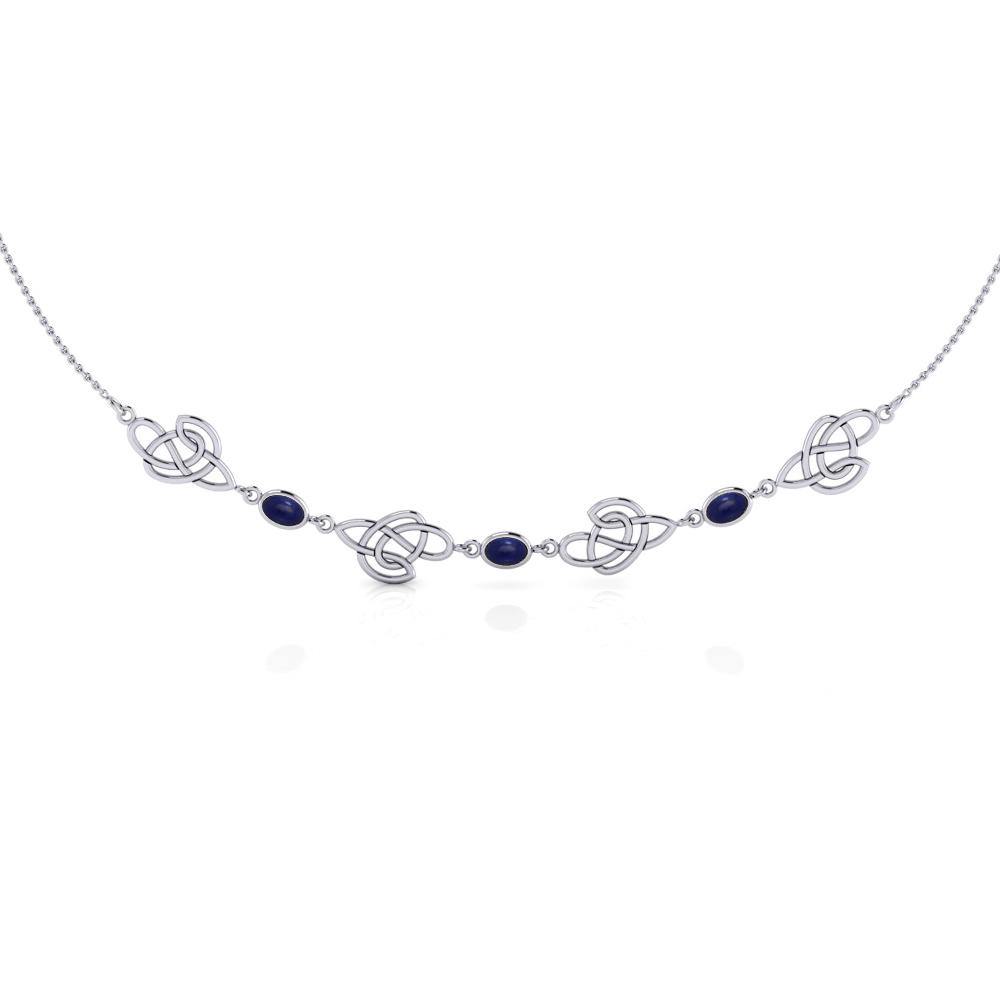 Celtic Knotwork Silver Necklace TN016
