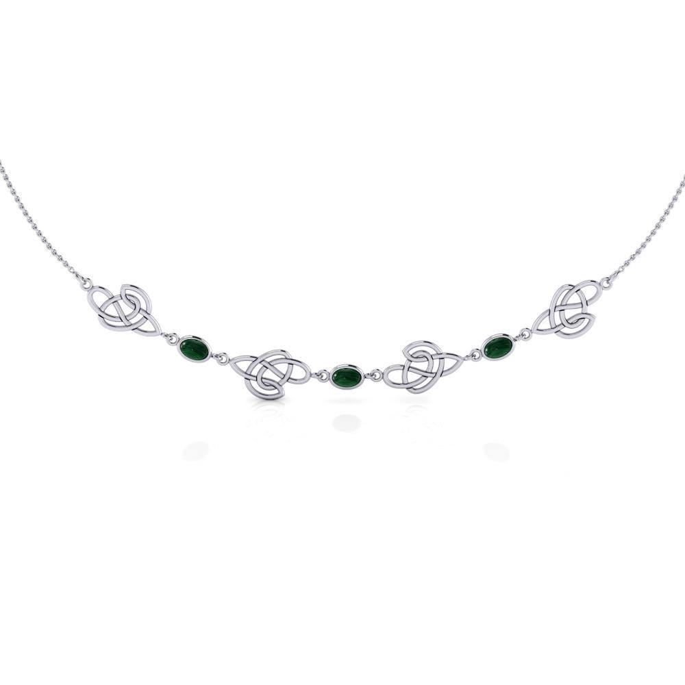 Celtic Knotwork Silver Necklace TN016