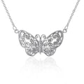 A life-changing symbolism ~ Celtic Knotwork Butterfly Sterling Silver Necklace TN047