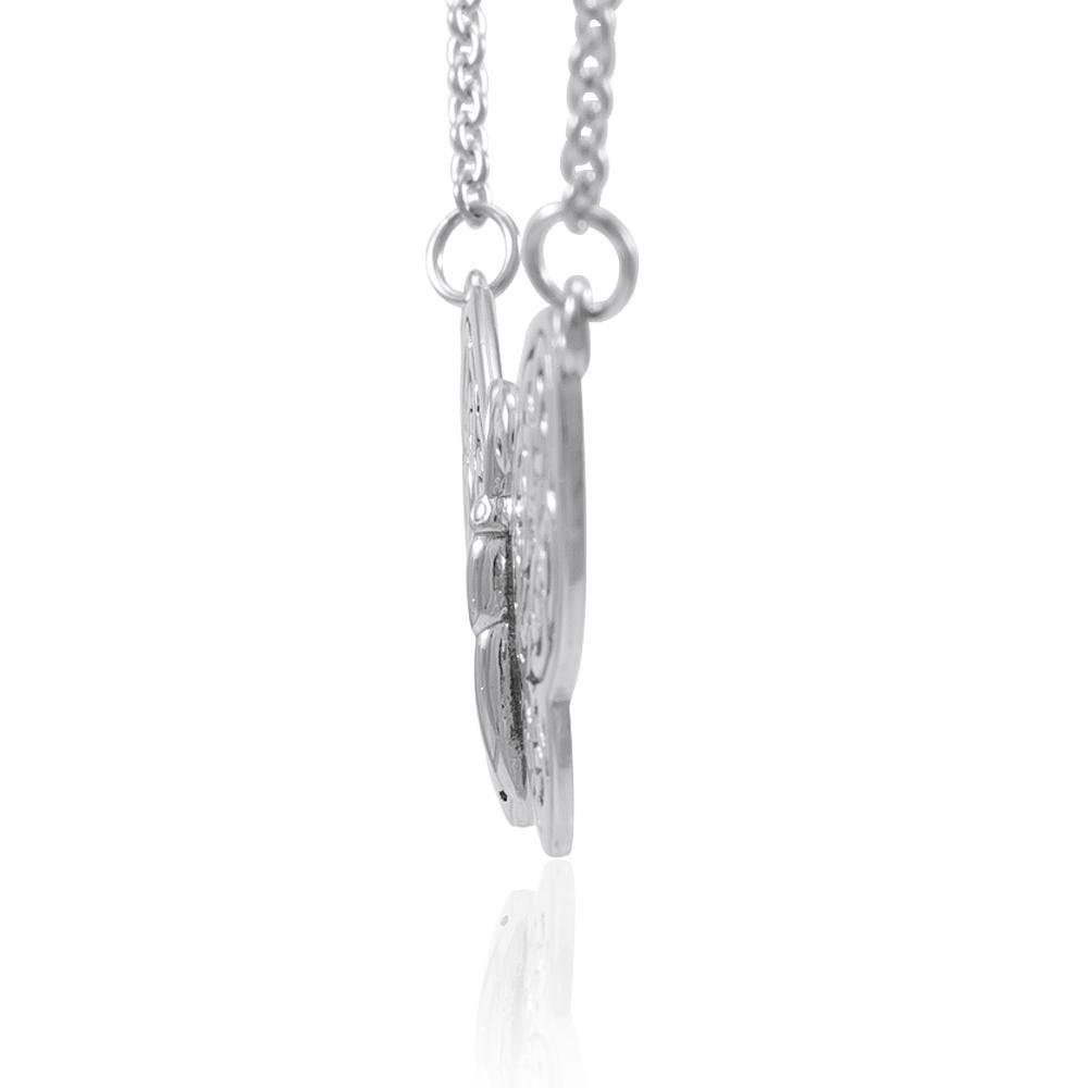 A life-changing symbolism ~ Celtic Knotwork Butterfly Sterling Silver Necklace TN047