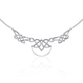 Celtic Knotwork Sterling Silver Necklace with Charm Holder TN121