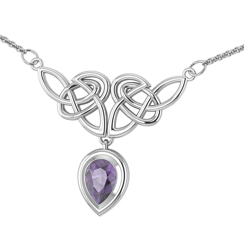 Celtic Knotwork Silver Necklace TN132