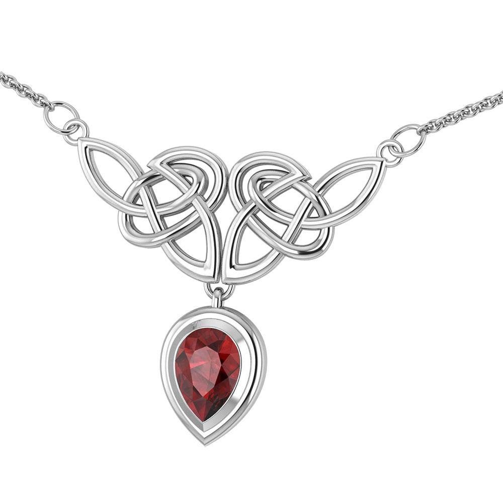 Celtic Knotwork Silver Necklace TN132