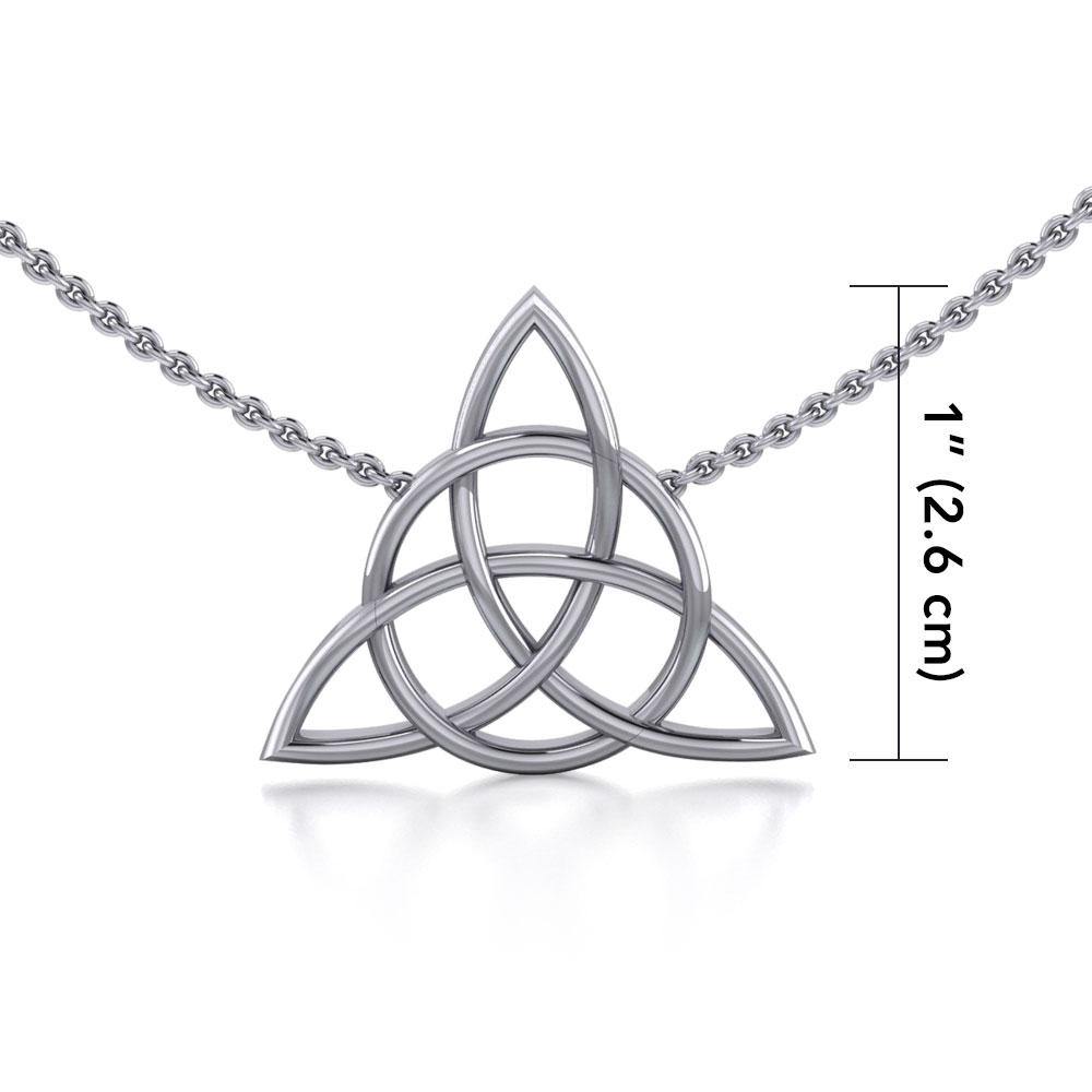 Celtic Knotwork Silver Triquetra Necklace TNC038