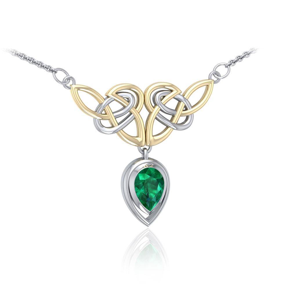 Celtic Knot Necklace TNV132 Sterling Silver By Peter Stone Celtic Knotwork Collection Gift For Her