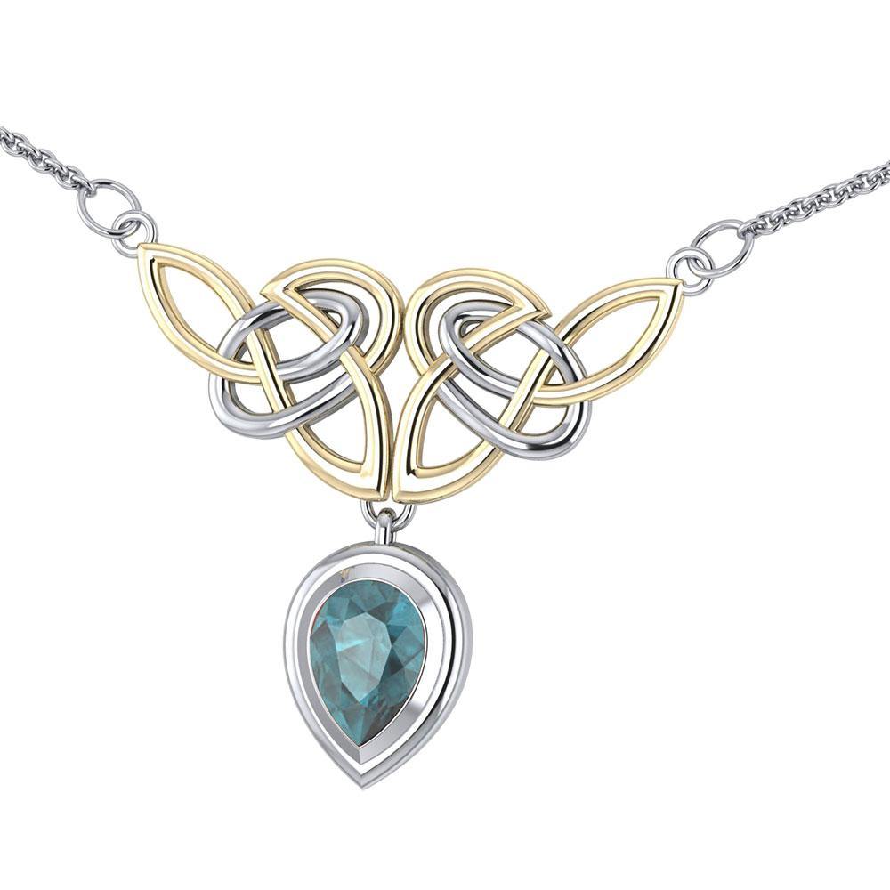 Celtic Knot Necklace TNV132 Sterling Silver By Peter Stone Celtic Knotwork Collection Gift For Her