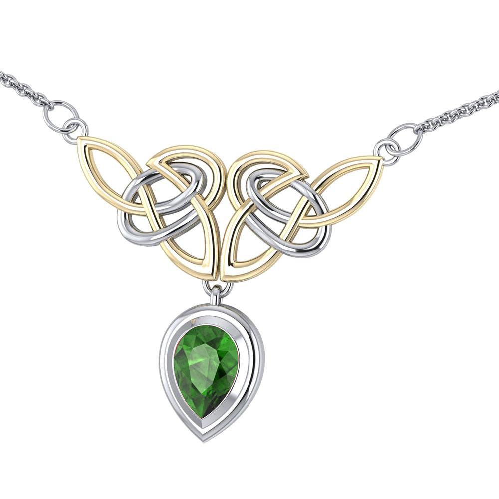 Celtic Knot Necklace TNV132 Sterling Silver By Peter Stone Celtic Knotwork Collection Gift For Her