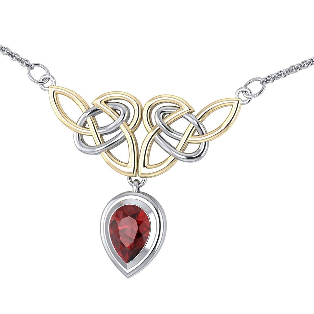 Celtic Knot Necklace TNV132 Sterling Silver By Peter Stone Celtic Knotwork Collection Gift For Her