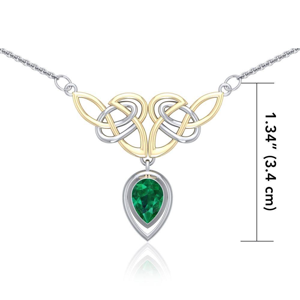 Celtic Knot Necklace TNV132 Sterling Silver By Peter Stone Celtic Knotwork Collection Gift For Her