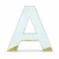 Letter A Glitter-Filled Acrylic Snow Globe | Water Globe Picture Frames | Wiccan Center