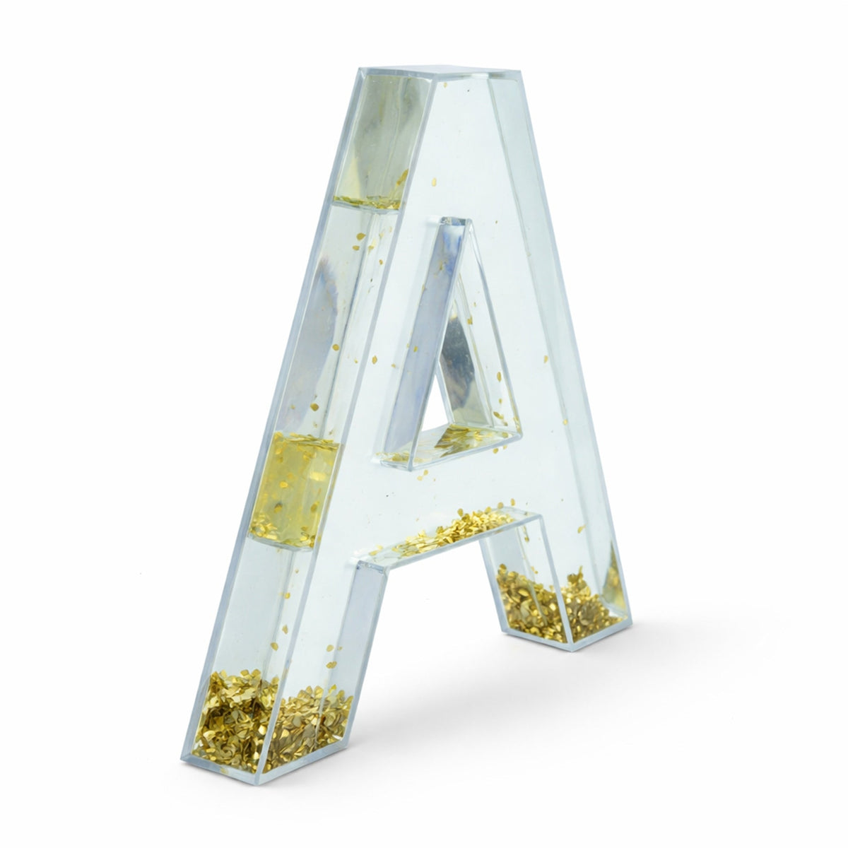 Letter A Glitter-Filled Acrylic Snow Globe | Water Globe Picture Frames | Wiccan Center