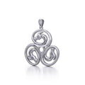 3 Dragons Sterling Silver Pendant TP088