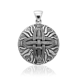 Celtic Cross of St. Brigid Sterling Silver Pendant TP3416 | Pendant | Wiccan Center
