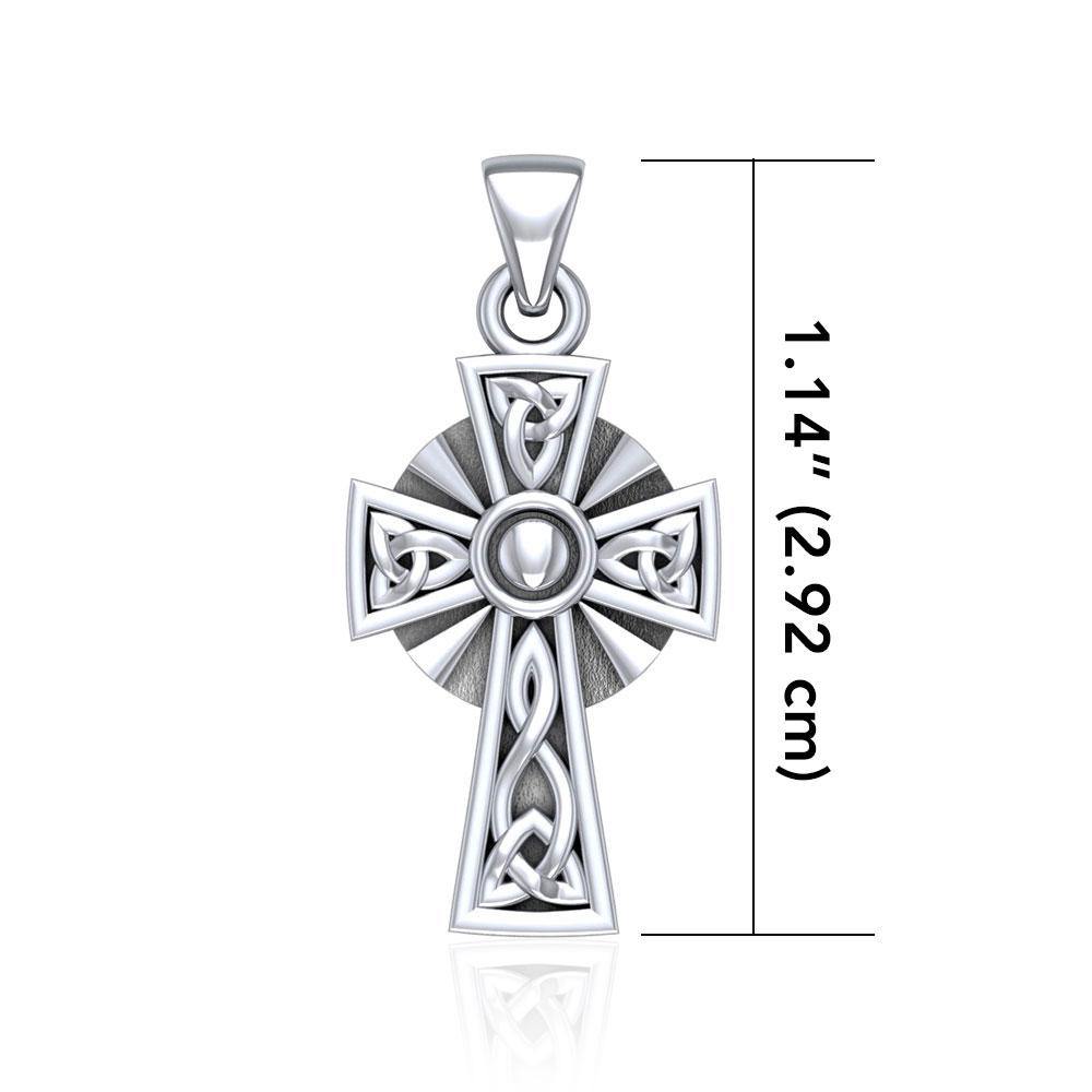 Celtic Cross Sterling Silver Pendant TPD1806