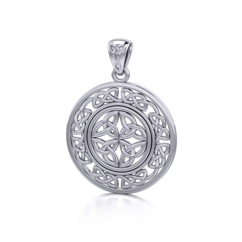Celtic Knotwork Sterling Silver Pendant TPD3035