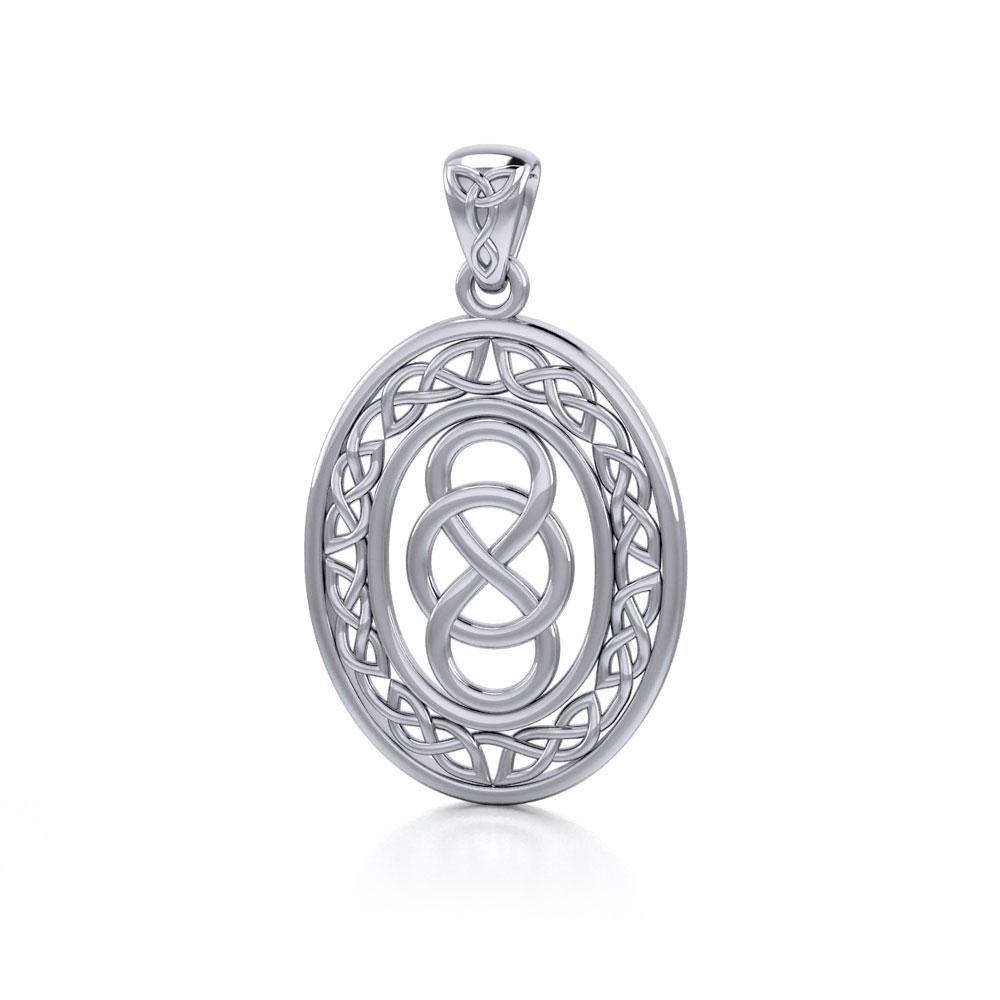 Celtic Infinity Knotwork Sterling Silver Pendant TPD4133